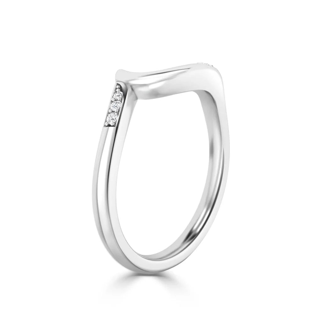 Mila - Platinum Natural Diamond Wedding Ring