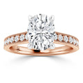 Emma - Oval Cut 18ct Rose Gold Engagement Ring